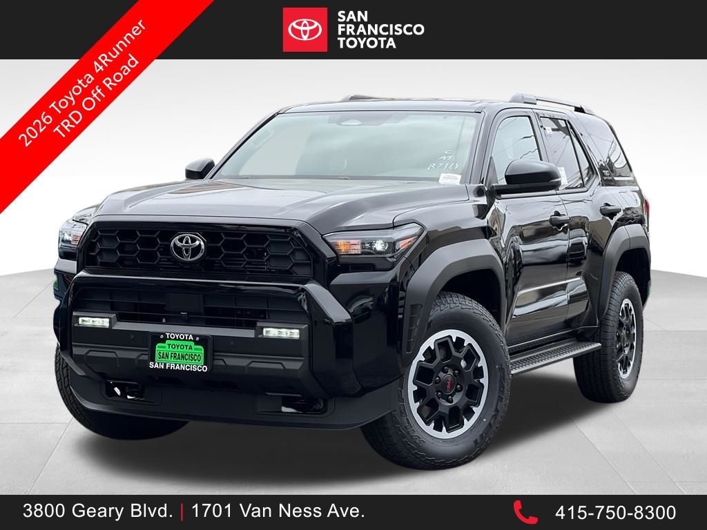 Black 2026 Toyota 4Runner SUV / Crossover Four-Wheel Drive 8-Speed Automatic