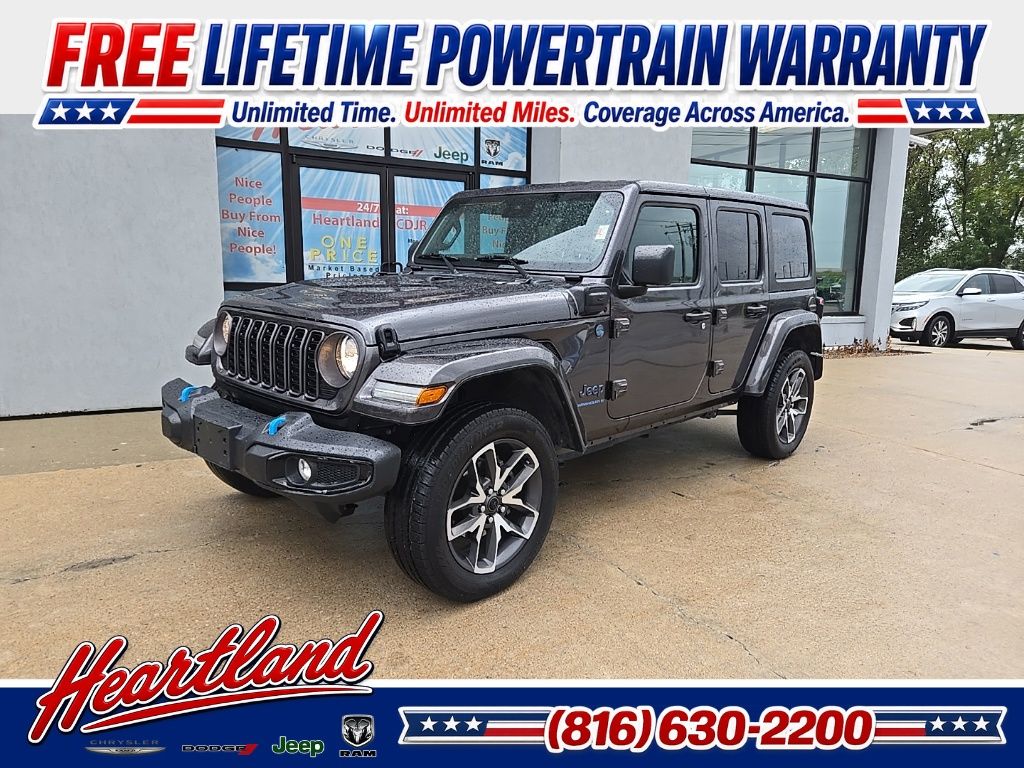 Gray (Granite Crystal Metallic Clearcoat) 2024 Jeep Wrangler 4xe SUV / Crossover Four-Wheel Drive 8-Speed Automatic