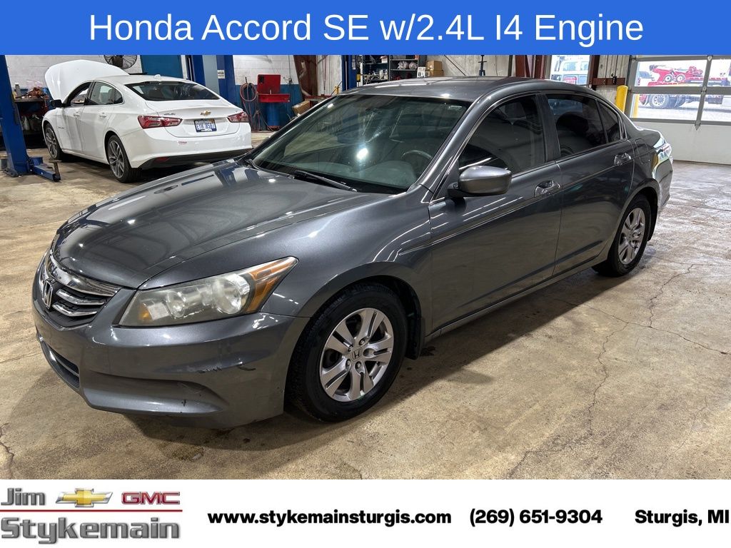 Gray 2012 Honda Accord SE Sedan Front-Wheel Drive 5-Speed Automatic Overdrive