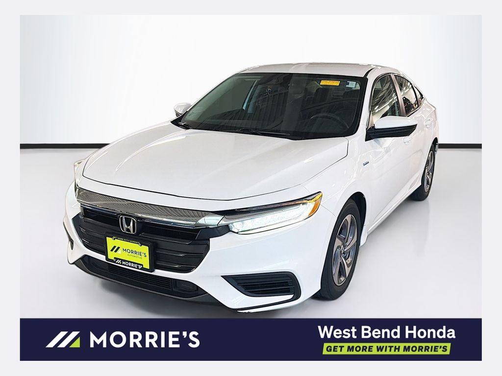 Platinum White Pearl 2020 Honda Insight Sedan Front-Wheel Drive Continuously Variable Transmission
