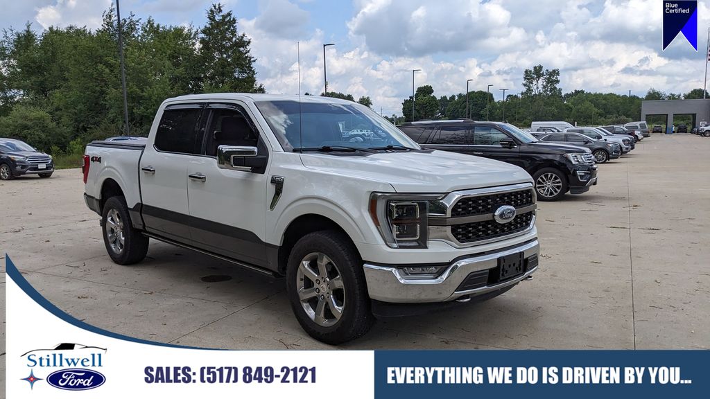 Star White Metallic Tri-Coat 2021 Ford F-150 Pickup Truck Four-Wheel Drive Automatic
