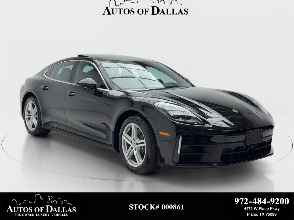 Black 2025 Porsche Panamera Sedan Rear-Wheel Drive 8-Speed Automatic