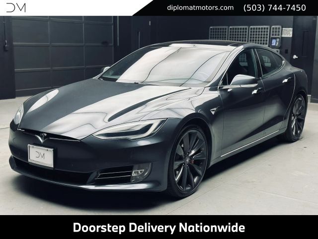 Titanium Metallic 2016 Tesla Model S Sedan All-Wheel Drive 1-Speed Automatic