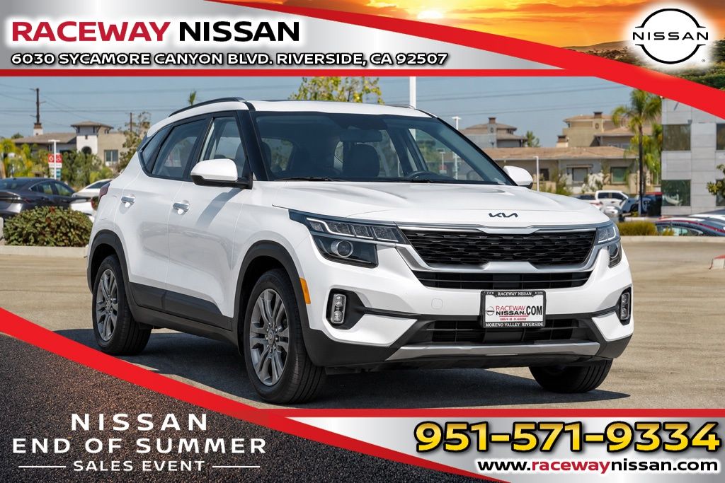 Snow White Pearl 2021 Kia Seltos SUV / Crossover Front-Wheel Drive Continuously Variable Transmission