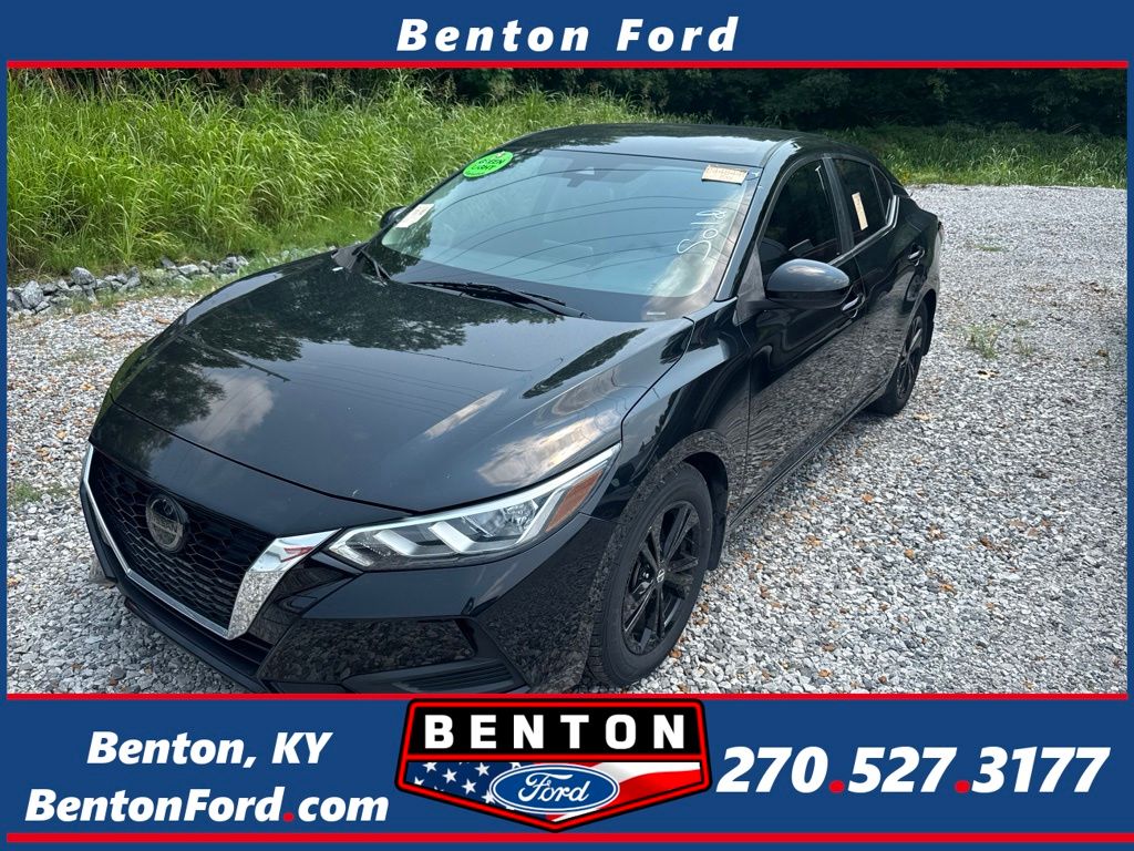 Super Black 2021 Nissan Sentra Sedan Front-Wheel Drive Continuously Variable Transmission