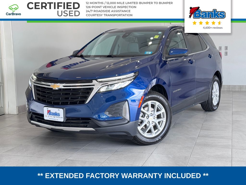 Blue Glow Metallic 2022 Chevrolet Equinox SUV / Crossover Four-Wheel Drive 6-Speed Automatic Overdrive