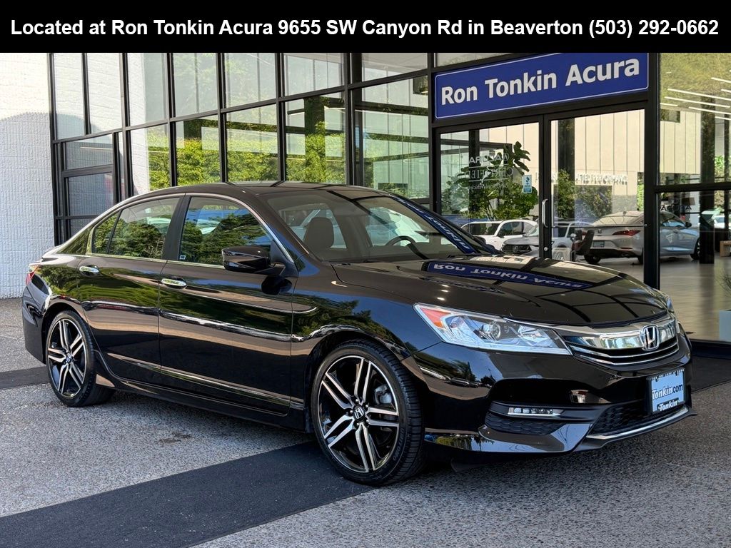 Crystal Black Pearl 2017 Honda Accord Sedan Front-Wheel Drive Continuously Variable Transmission