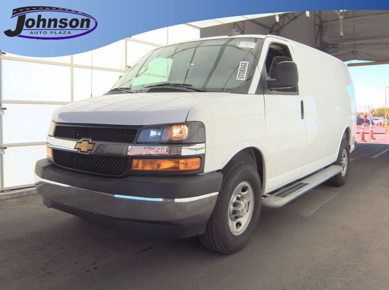 Summit White 2025 Chevrolet Express Cargo Van Rear-Wheel Drive 8-Speed Automatic Overdrive