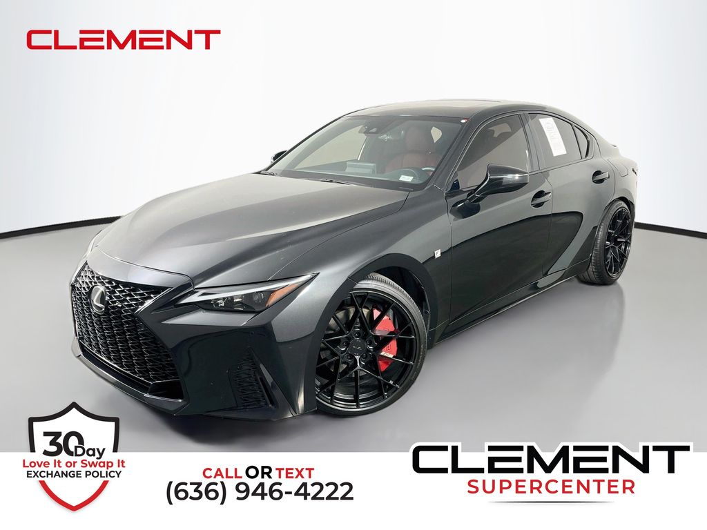 Black (Caviar) 2023 Lexus IS Sedan Rear-Wheel Drive 8-Speed Automatic