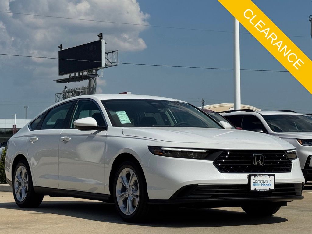 2025 Honda Accord LX White at Community Honda