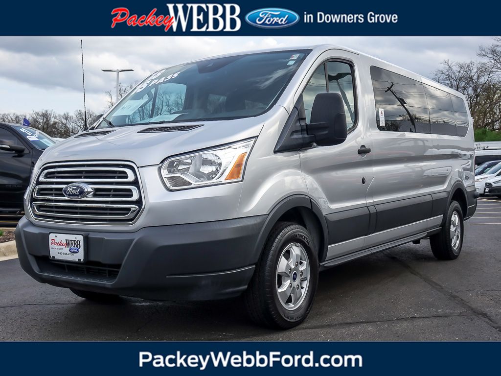 Ingot Silver 2018 Ford Transit Passenger Van Rear-Wheel Drive 6-Speed Automatic Overdrive