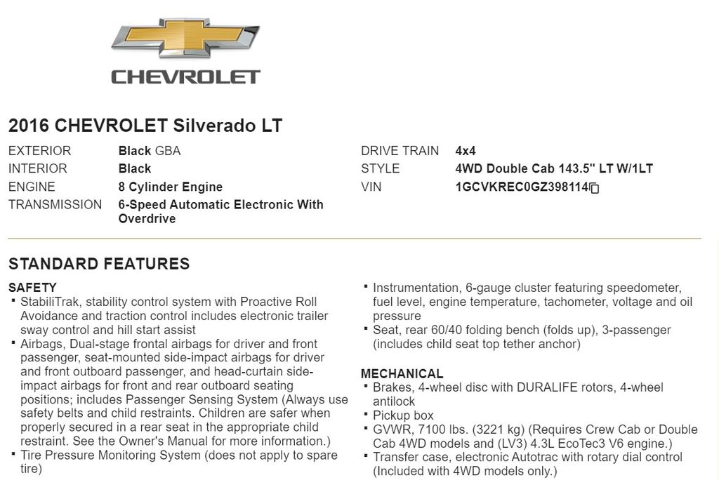 2016 Chevrolet Silverado 1500 LT 22