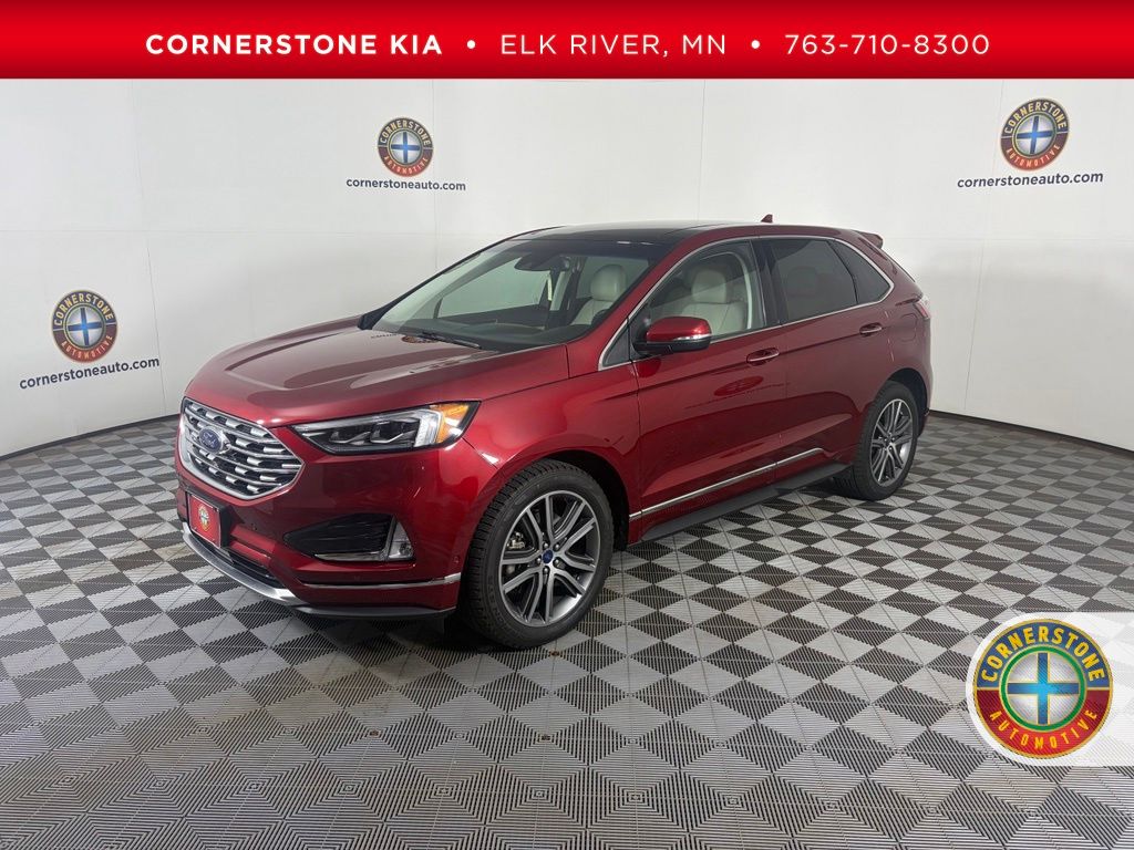 Ruby Red Metallic 2019 Ford Edge SUV / Crossover All-Wheel Drive 8-Speed Automatic