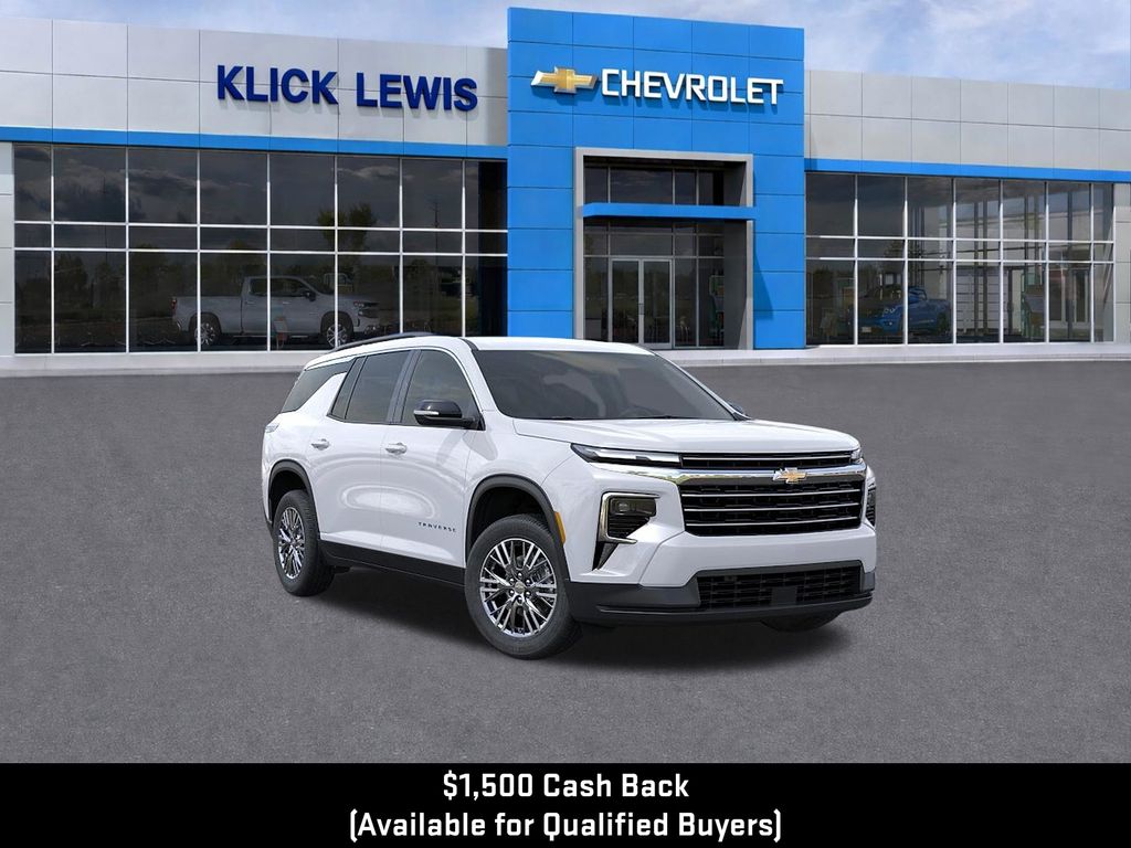 2026 Chevrolet Traverse LT White at Klick Lewis Buick Chevrolet