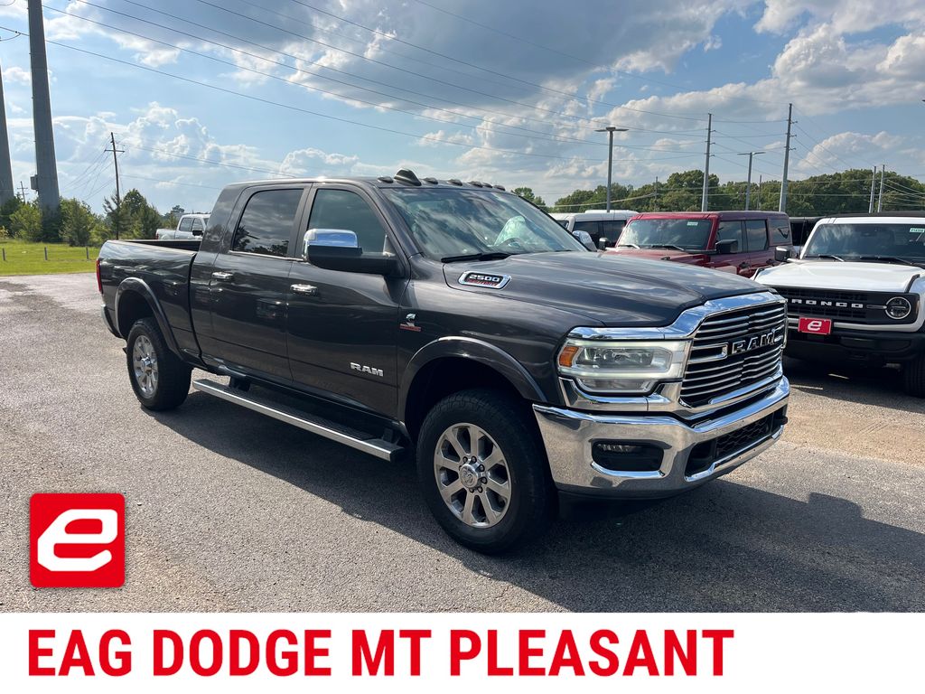 Gray (Granite Crystal Metallic Clearcoat) 2019 RAM 2500 Laramie Mega Cab 4WD Pickup Truck Four-Wheel Drive 6-Speed Automatic