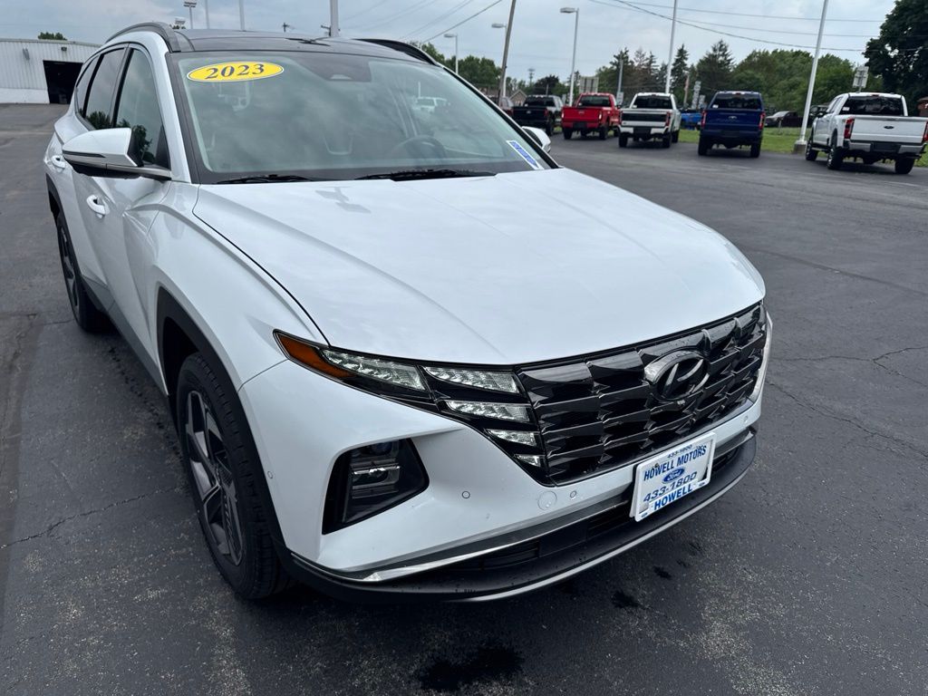 Serenity White Pearl 2023 Hyundai Tucson Hybrid SUV / Crossover All-Wheel Drive 6-Speed Automatic