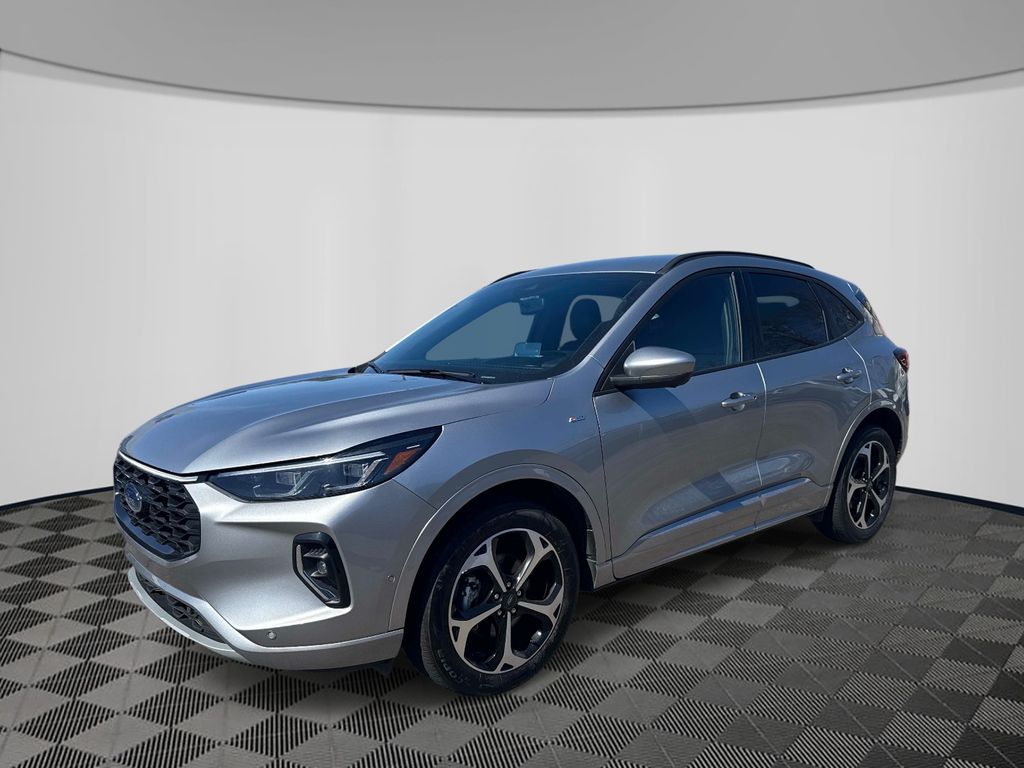 Silver Metallic 2023 Ford Escape Hybrid ST-Line Elite AWD SUV / Crossover All-Wheel Drive Continuously Variable Transmission