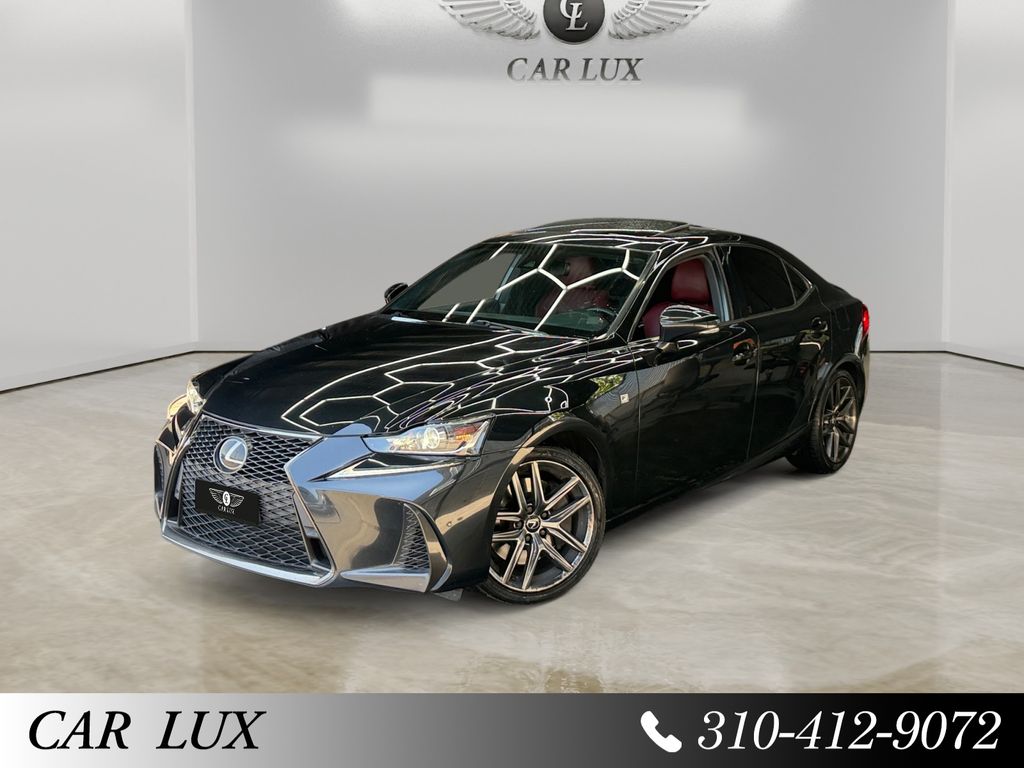 Black (Caviar) 2020 Lexus IS Sedan Rear-Wheel Drive 8-Speed Dual Clutch