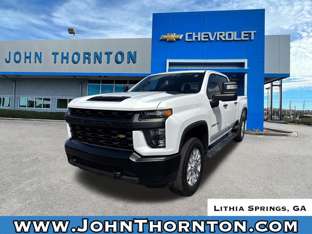 Summit White 2022 Chevrolet Silverado 2500HD Work Truck Crew Cab 4WD Pickup Truck Four-Wheel Drive 6-Speed Automatic