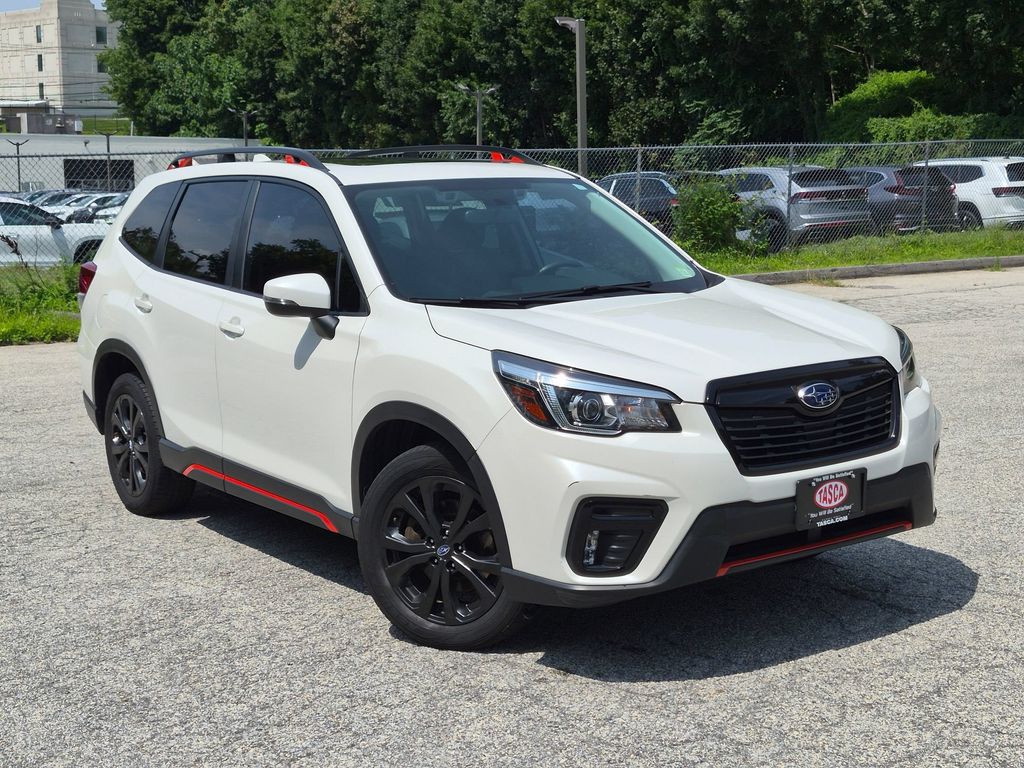 Crystal White Pearl 2019 Subaru Forester SUV / Crossover All-Wheel Drive Continuously Variable Transmission