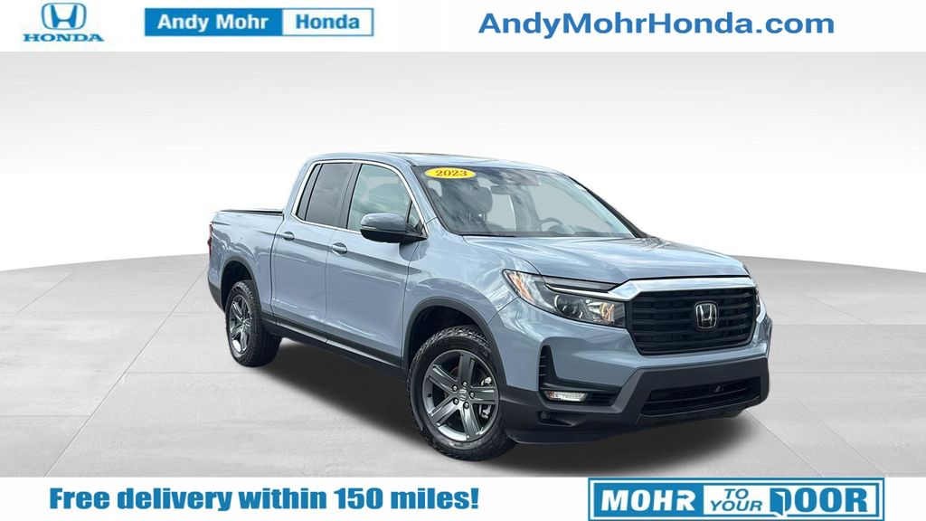 Sonic Gray Pearl 2023 Honda Ridgeline RTL AWD Pickup Truck All-Wheel Drive 9-Speed Automatic