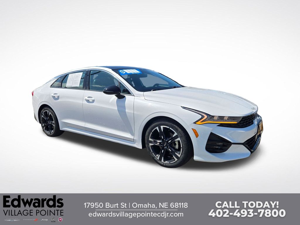 Glacial White Pearl 2023 Kia K5 GT-Line FWD Sedan Front-Wheel Drive 8-Speed Automatic