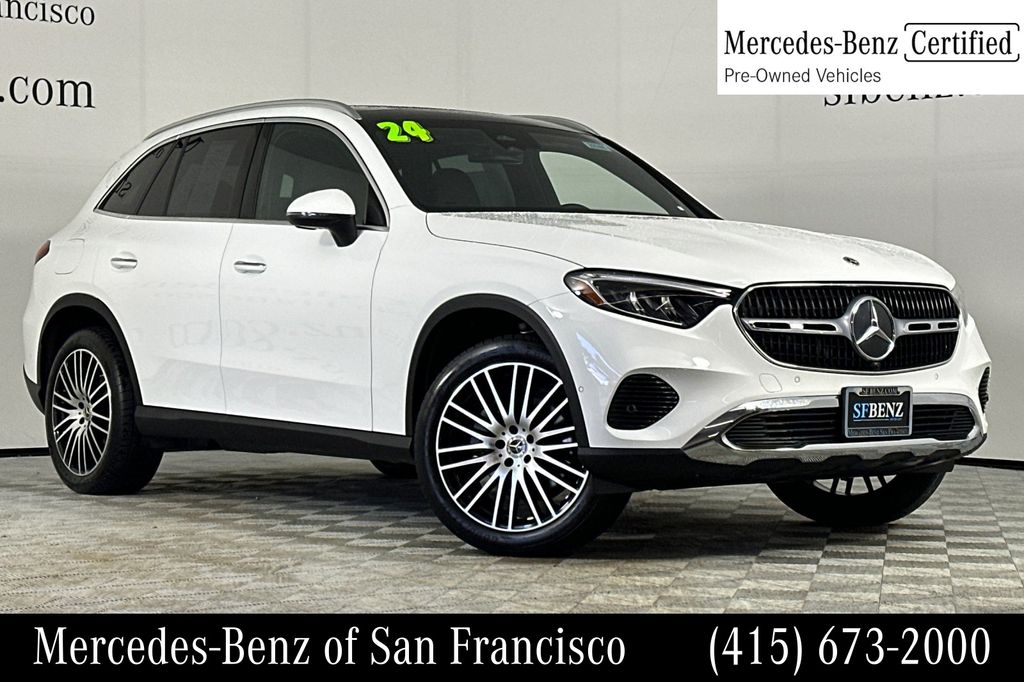 Polar White 2024 Mercedes-Benz GLC SUV / Crossover All-Wheel Drive 9-Speed Automatic