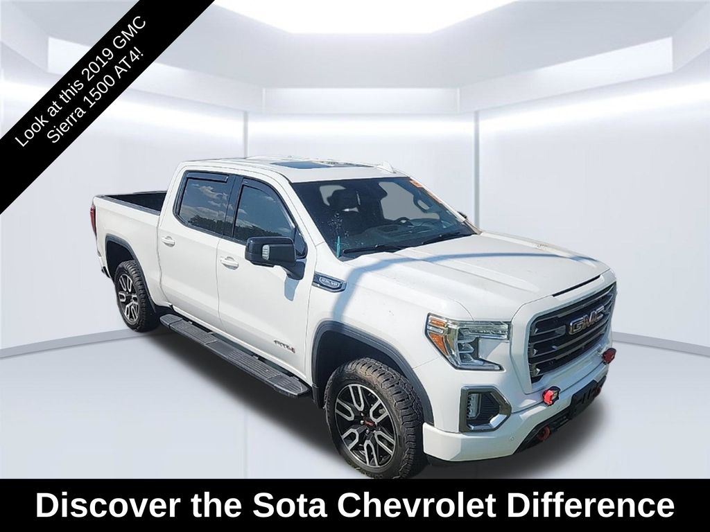 Summit White 2019 GMC Sierra 1500 Pickup Truck Four-Wheel Drive 8-Speed Automatic