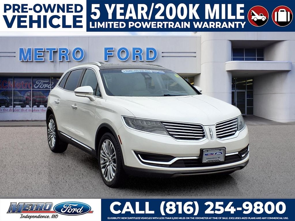 White Platinum Tri-Coat 2018 Lincoln MKX Reserve AWD SUV / Crossover All-Wheel Drive 6-Speed Automatic