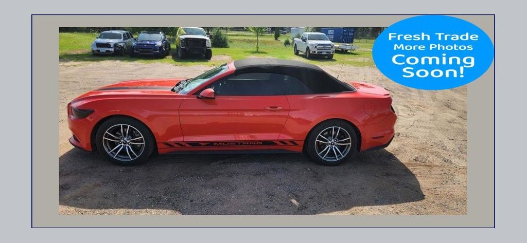 Competition Orange 2016 Ford Mustang Convertible Rear-Wheel Drive 6-Speed Automatic
