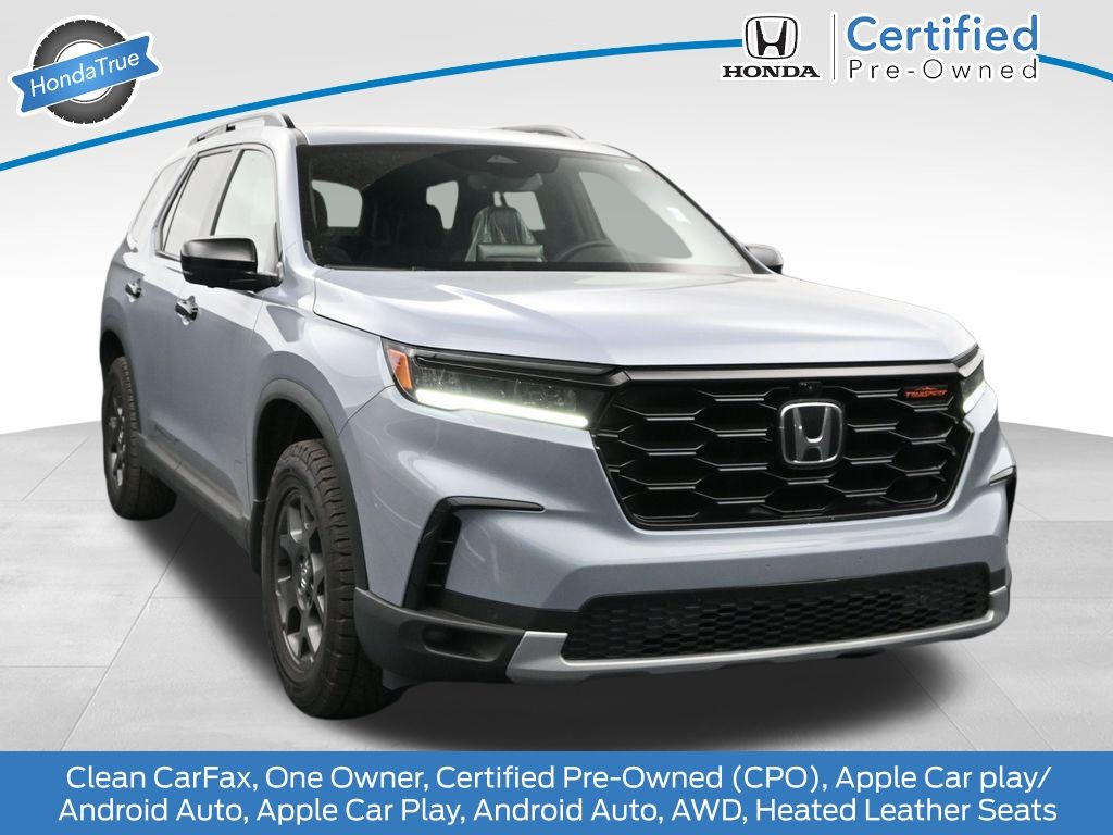 Sonic Gray Pearl 2025 Honda Pilot TrailSport AWD SUV / Crossover All-Wheel Drive Automatic