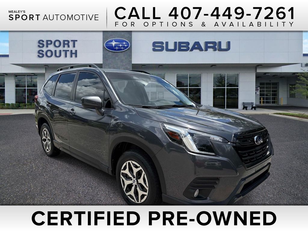 Magnetite Gray Metallic 2023 Subaru Forester SUV / Crossover All-Wheel Drive Continuously Variable Transmission