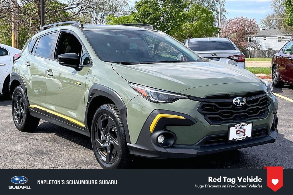 Alpine Green 2024 Subaru Crosstrek SUV / Crossover All-Wheel Drive Continuously Variable Transmission