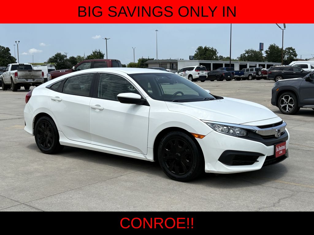 2016 Honda Civic LX White at North Houston Mitsubishi