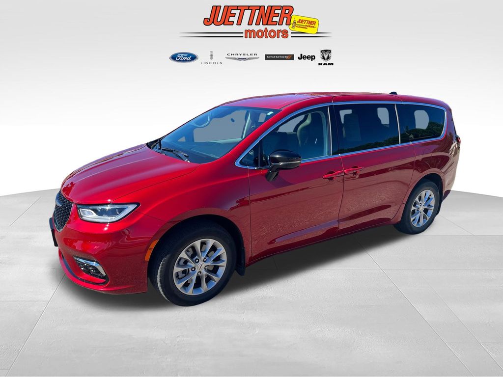 Red Hot Pearlcoat 2024 Chrysler Pacifica Minivan All-Wheel Drive 9-Speed Automatic