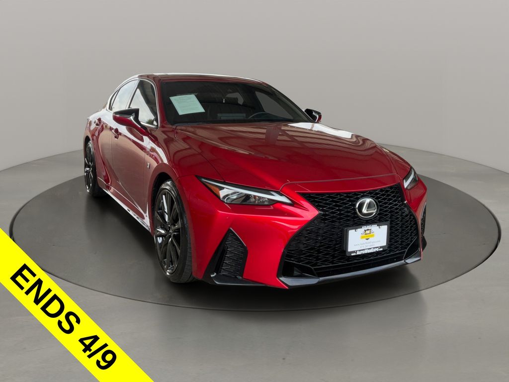 Infrared 2023 Lexus IS 350 F Sport RWD Sedan Rear-Wheel Drive 8-Speed Automatic