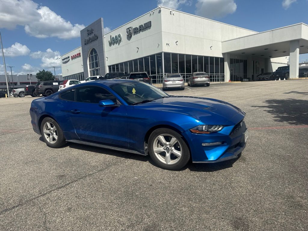Lightning Blue 2018 Ford Mustang Coupe Rear-Wheel Drive Automatic