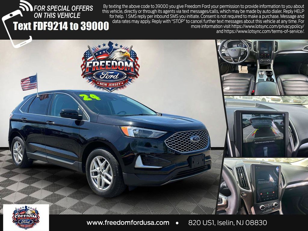 Black Metallic 2024 Ford Edge SUV / Crossover All-Wheel Drive 8-Speed Automatic