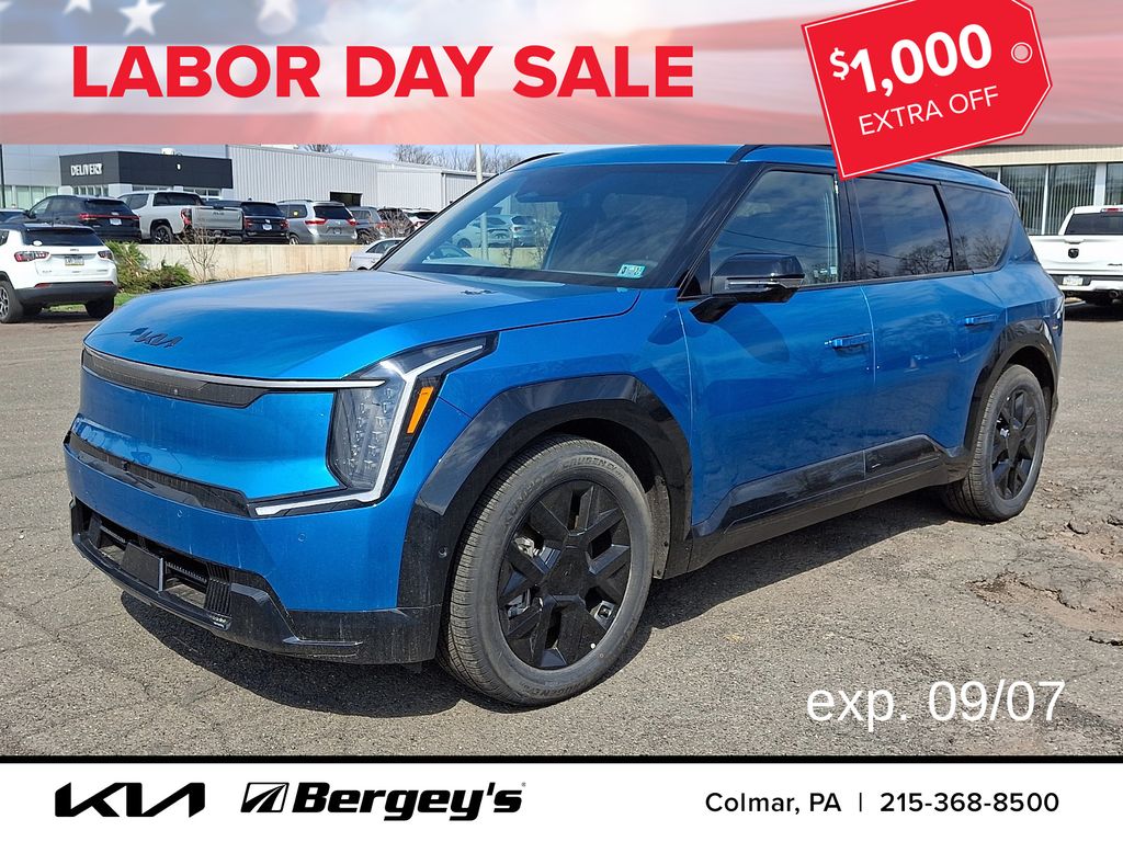 Ocean Blue 2026 Kia EV9 SUV / Crossover All-Wheel Drive 1-Speed Automatic