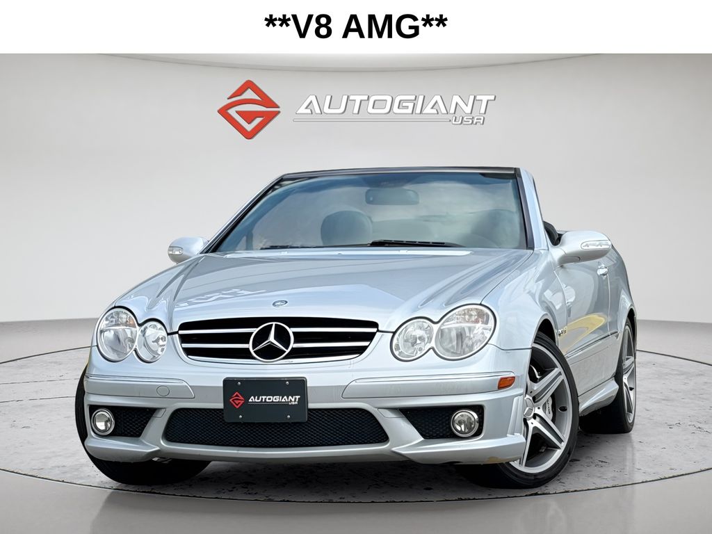 Silver 2007 Mercedes-Benz CLK 63 AMG Cabriolet Convertible Rear-Wheel Drive 7-Speed Automatic