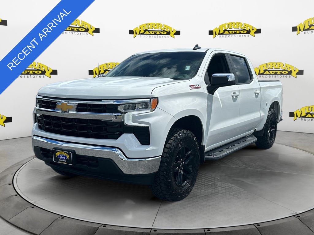 Summit White 2025 Chevrolet Silverado 1500 Pickup Truck Four-Wheel Drive Automatic