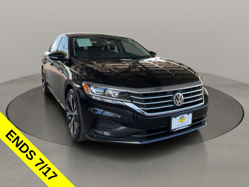 Black 2021 Volkswagen Passat Sedan Front-Wheel Drive 6-Speed Automatic