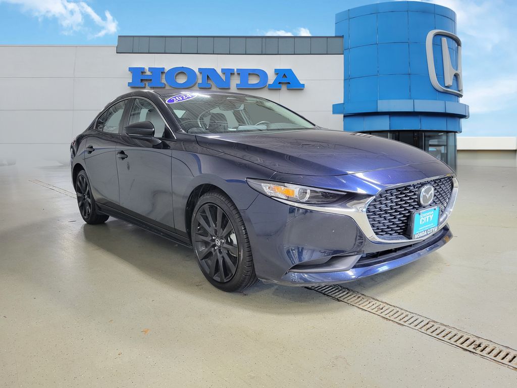Deep Crystal Blue Mica 2024 Mazda MAZDA3 Sedan Front-Wheel Drive 6-Speed Automatic