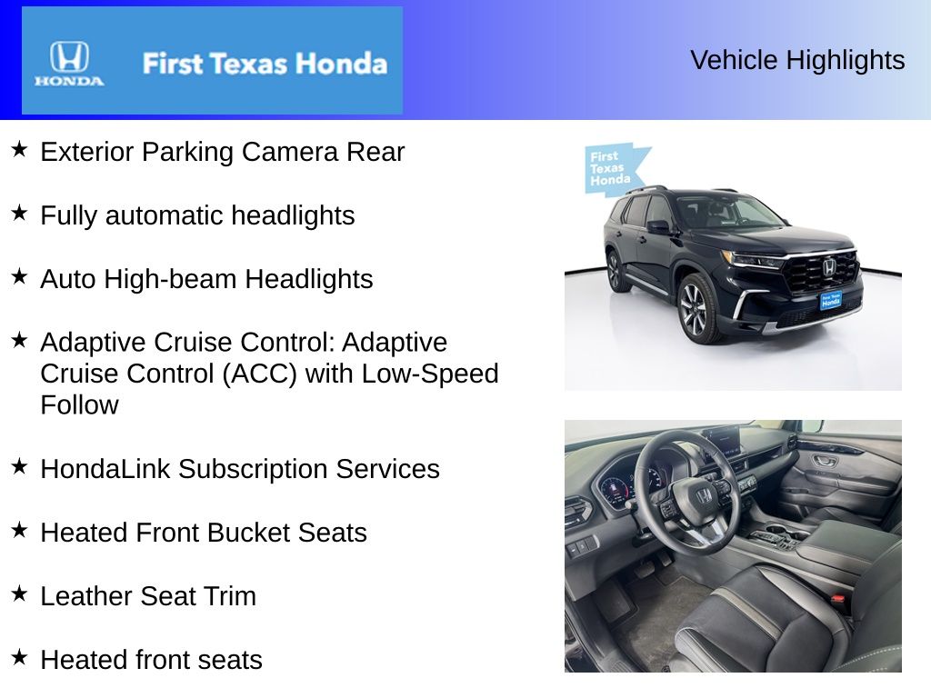 Used Car 2025 Honda Pilot  Touring For Sale In Austin, Texas