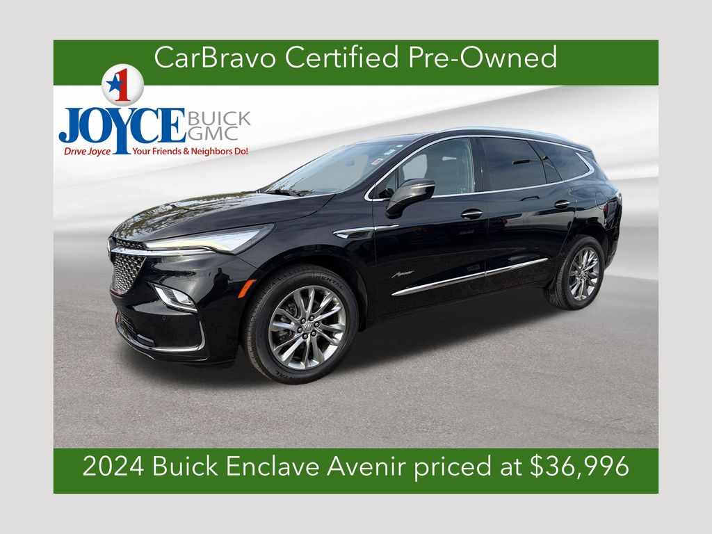 Black (Ebony Twilight Metallic) 2024 Buick Enclave SUV / Crossover Four-Wheel Drive 9-Speed Automatic