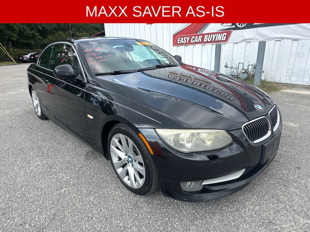 Black Sapphire Metallic 2011 BMW 3 Series Convertible Rear-Wheel Drive 6-Speed Automatic