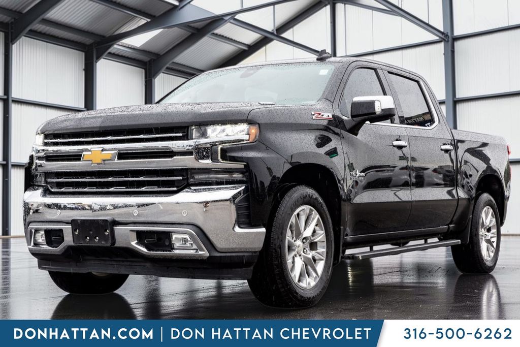Black 2020 Chevrolet Silverado 1500 Pickup Truck Four-Wheel Drive Automatic