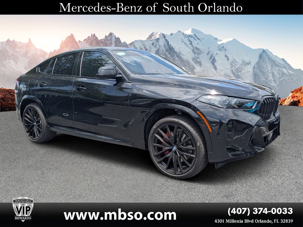 Black Sapphire Metallic 2025 BMW X6 xDrive40i AWD SUV / Crossover All-Wheel Drive 8-Speed Automatic