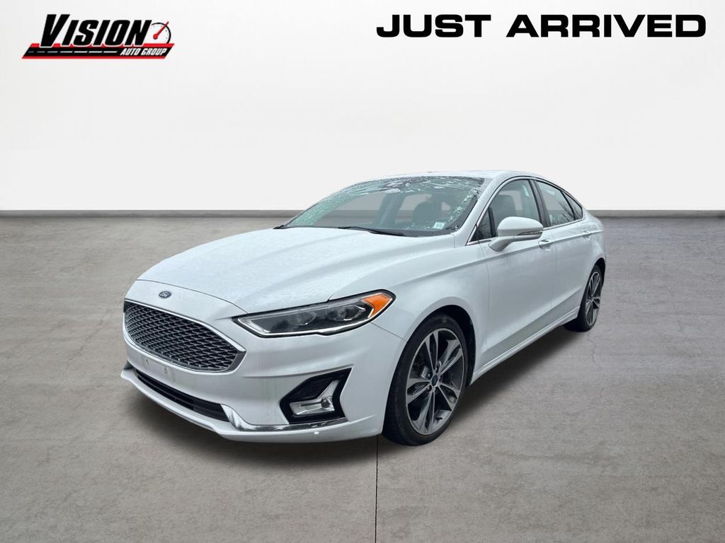 Oxford White 2020 Ford Fusion Titanium AWD Sedan All-Wheel Drive 6-Speed Automatic
