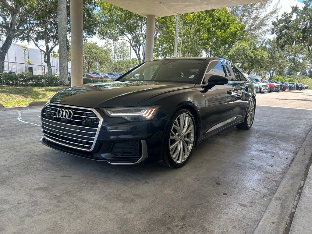 Blue Metallic 2019 Audi A6 Sedan All-Wheel Drive 7-Speed Automatic